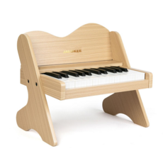 JALOKEE 25건반 원목 어린이 업라이트 피아노 유아 장난감 악기놀이 3세 4세 5세 어린이날선물, 1개, 내추럴 오크