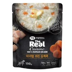 하림 더리얼 퀴진 삼계죽 100g 강아지 간식, 닭, 1개