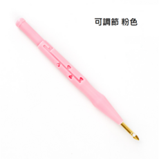 俄羅斯刺繡粗針戳針可調節戳筆戳戳繡材料包，輕鬆製作獨特刺繡作品，享受DIY樂趣, 1個, 5毫米-可調粉色塑料戳針(含引線器)