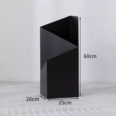 모던 인테리어 우산꽂이 화이트 우산통 철제 업소용, 블랙, 1개