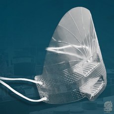 바로탁 국산 조리용 배식 급식실 위생마스크 20P 다회용