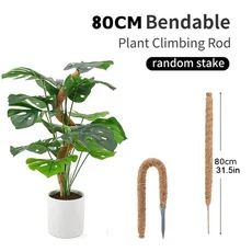 구부릴 수있는 식물 등반 지원 이끼 야자 껍질 극 확장 팜 덩굴 스틱 실내 발코니 정원 안뜰 꽃 장식, A5, 1개