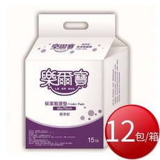 樂爾寶 保潔看護墊 (45X70CM) 15片X12包/箱, 1個