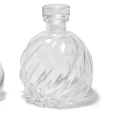 VITO zakka 擴香球型玻璃瓶 造型水晶蓋酒瓶 小酒瓶 玻璃空瓶 擴香瓶, 1個, 250ml