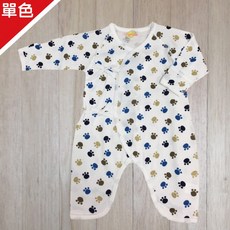 腳印圖改良長袍 春夏款 幼童 童裝 寶寶 蝴蝶衣【AXJ405】, 0-3M, 單色