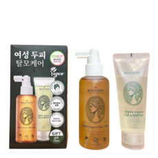 ROOTON 女性頭皮護理套組 (髮根噴霧150ml+洗髮精70ml), 1個