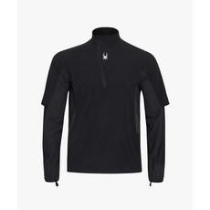 스파이더 SPYDER 남성 러닝 리드 하프집업 티셔츠 SPHPCNRL232MBLK