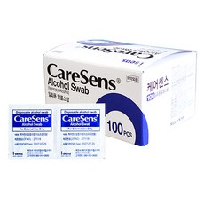케어센스 일회용 알콜솜 개별포장, 1개, 100개입
