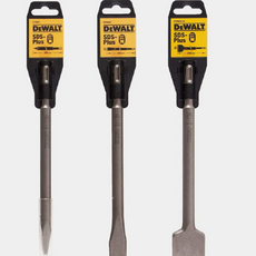 디월트 함마드릴용 SDS Plus 치즐 콘크리트 벽돌 작업용 치즐 250mm, DT6801 250mm 포인트치즐