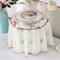 가리개 다용도 에어프라이어 레이스 덮개 밥통 커버 54543pc 1(EA), 옐로우