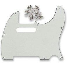 BexGears 8홀 전기기타 픽가드 TL스타일 기타부품 4Ply Age Pearl, 3Ply Ivory, 1개