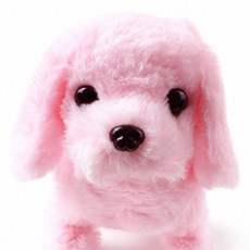 UB toy 움직이는 강아지 인형, 연핑크, 1개, 16cm