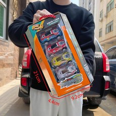 XIMINOPA 恐龍彈射軌道卡車 聲光玩具套組, 682 - 32 12只合金金屬賽車套裝, 1個