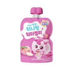 캐치티니핑 워터젤리 음료수 110ml 하츄핑 복숭아맛, 5개