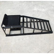 차량용 간이 리프트 철제 카센터 받침대 셀프 경사로 포장 언덕 배기 세트, 블랙 1개, 1개