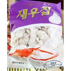새우칩 (한솔 1K) 파티간식 포장용 조리간편 맥주안주용 회식용, 1kg, 1개
