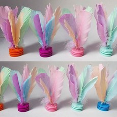 好玩 彩色毽子兒童小學生運動專用成人鍵子踢毽子毽球比賽專用健腱踺子, 1個, 2只多巴胺彩色毽超厚4層底座,採用優質雞毛/鵝毛-順滑耐踢