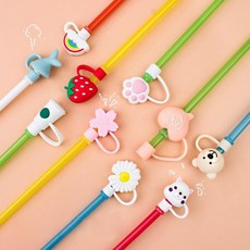 욱쏭마켓 빨대 스테인레스빨대 빨대마개 스테인레스빨대마개 빨대캡 빨대뚜껑 캡 마개 위생용품 실리콘마개 KK237, 단일상품1, 1개