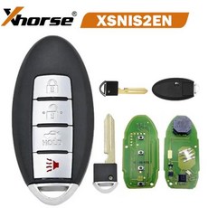 스마트키 Xhorse VVDI 키 도구용 범용 스마트 근접 기능 닛산 4 단추 XSNIS2EN, 02 1PCS XSNIS2EN, 1개