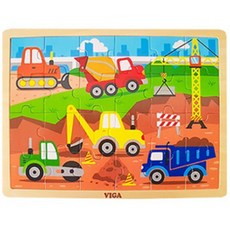 중장비 퍼즐놀이 유아 공사장 맞추기 차량퍼즐 24개월