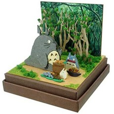 지브리 모형 집 종이접기모형 이웃집토토로 마녀배달부키키 라퓨타 센과치히로의 행방불명, MP07-100