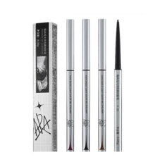 piara佩冉 眼線膠筆 防水不易暈染 持久臥蠶兩用 新手初學者極細眼線筆, 01煙霧黑, 1個