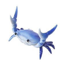 링비츠 꽃게 펜 홀더 거치대 인테리어 소품 장식품 DT01, 1개, 블루