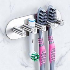 욕실용 칫솔 홀더 - 전동 벽걸이 SUS 304 스테인리스 스틸 샤워 헤드 브러시드 니켈, 욕실용 칫솔 홀더 - 전동 벽걸이 SUS 304 스테인, 1개