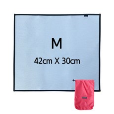 라이프웍스 실리콘 코팅으로 안전한 캠핑용 방염 매트 그레이, 1개