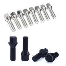 락모터스 자동차 BMW 호환 휠 볼트 M14X1.25 락볼트 롱볼트 교체용 휠 타이어용품, 실버35mm, 1개