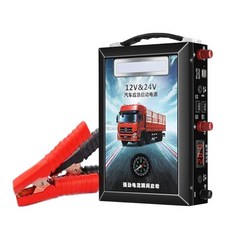 12V 점프스타터 휴대용 자동차 배터리 충전기 백업 시동보조 트럭 겨울용, 디젤/가솔린-12v/24v겸용