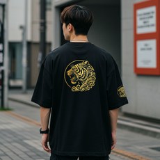 듀홈 호랑이 열전사 스티커 열전사지 옷 꾸미기 부착용 DIY 힙한 커플티제작 의류전사, 1개, 호랑이스티커 소형