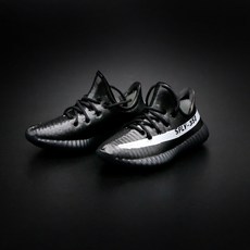 迷你350V2椰子運動鞋模型 球鞋模型擺件 3D立體運動鞋模型 ins潮品, 11.黑白條, 1個