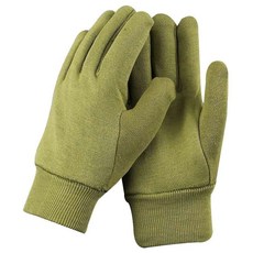 軍綠加絨土黃手套78老式草綠絨手套中老年戶外保暖煤礦勞保棉手套, 1個, 軍綠色絨布手套加厚款
