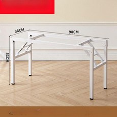 테이블프레임 스탠드 식탁다리 철제 책상, 커피색 0.5 짧은 98x38x51, 1개