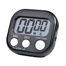 주방 전자 자석 타이머 공부, 1개, 블랙
