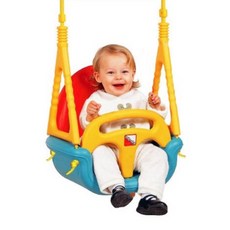 뒤집힘방지 국산 안전손잡이 아기그네 실내놀이터 신생아 어린이장난감, 1개