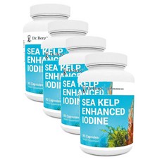 닥터베르그 씨 켈프 인핸스드 요오드 아이오딘 캡슐 Dr. Berg Nutritionals Sea Kelp Enhanced Iodine, 90정, 4개