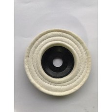 台灣製 平面羊毛輪 4吋 碟型, 1個