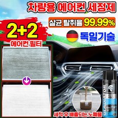 [독일기술] 에어컨 청소 세정제 스프레이 차량용 필터 냄새 곰팡이 제거 탈취제 셀프 클리너 살균 스프레이 자동차, 4개, 500ml