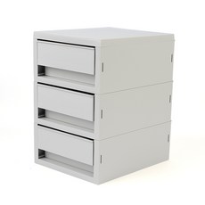 ^^혀니스토어 책상위 서랍장 정리함 수납함 정리용품 오거나이저 데스크테리어 3단 소품 보관 플라스틱 적층 서랍장, 소형