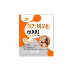 [비타민뱅크] 메가 비오틴 6000 90정, 1박스