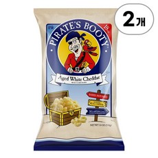 파이러츠 부티 에이지드 화이트 체다 퍼프 Pirate's Booty Aged White Cheddar Puffs 510g, 2개
