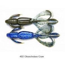 KEITECH 蝦型蟲 鱸魚路亞軟餌 德州釣組 Crazy Flapper 日本K牌 2.8吋, 1個, 402#色2.8寸（每包8條）