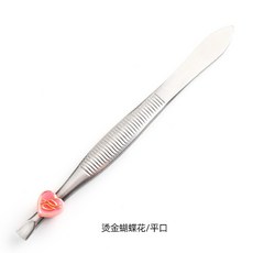 瑪妮飾品 不鏽鋼斜口鑷子, 1個, 款4平口夾常用款