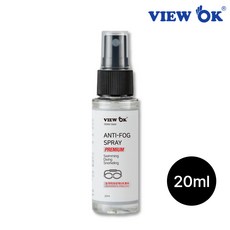 뷰오케이 눈 무자극 무손상 프리미엄 안티포그액 김서림방지 눈안정성 국제공인규격테스트통과, 1개, 20ml