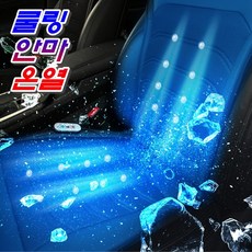 자동차 차량용 사계절 통풍 쿨링 시트 마사지 안마 온열 시트 선풍기 방석 12V 24V, 블랙 (12V)
