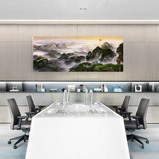 【御畫房】黃山雲海 國家一級畫師手繪油畫60 120cm(VF-33), 1個