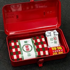 新年禮品公司年會禮物麻將禮盒 - 客戶實用伴手禮, 套餐D（圍巾+襪子+手機支架）, 1個