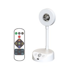 HK sell 샤인빛 핀조명 마그네틱 충전식 리모컨 센서등, 화이트